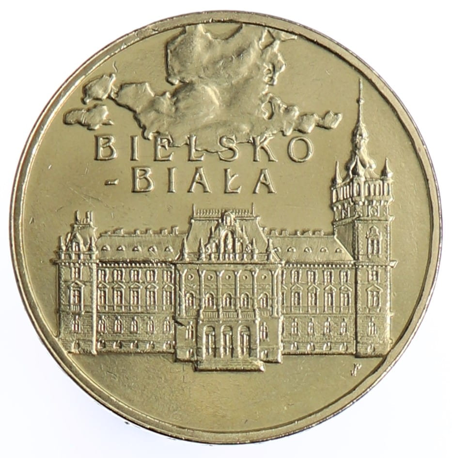 Moneta 2 zł Bielsko-Biała - 2008 rok