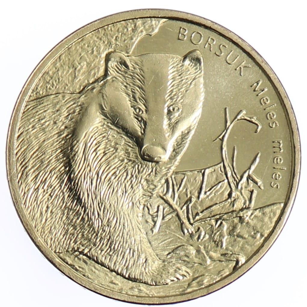 Moneta 2 zł Borsuk - 2011 rok