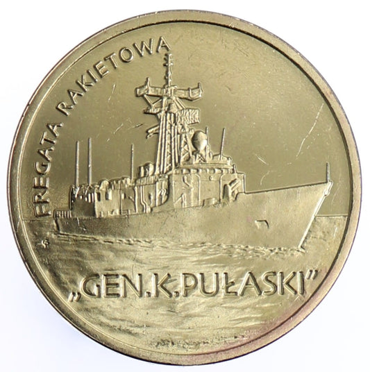 Moneta 2 zł Fregata rakietowa „Gen. K. Pułaski” - 2013 rok