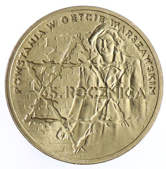 Moneta 2 zł Getto warszawskie - 2008 rok