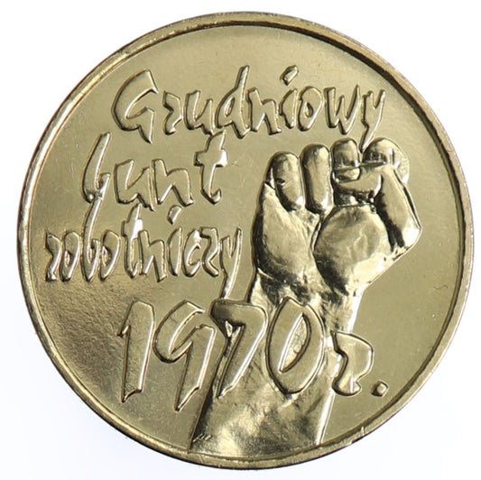 Moneta 2 zł Grudzień 1970 - 2000 rok