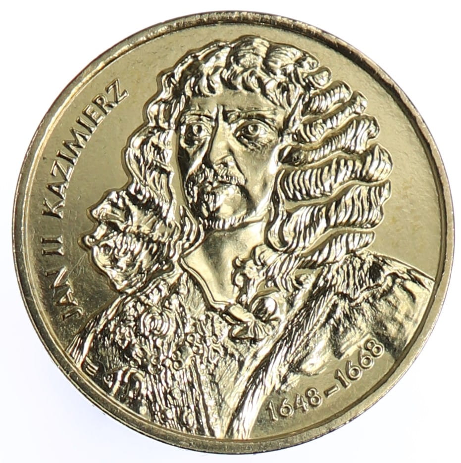 Moneta 2 zł Jan II Kazimierz - 2000 rok