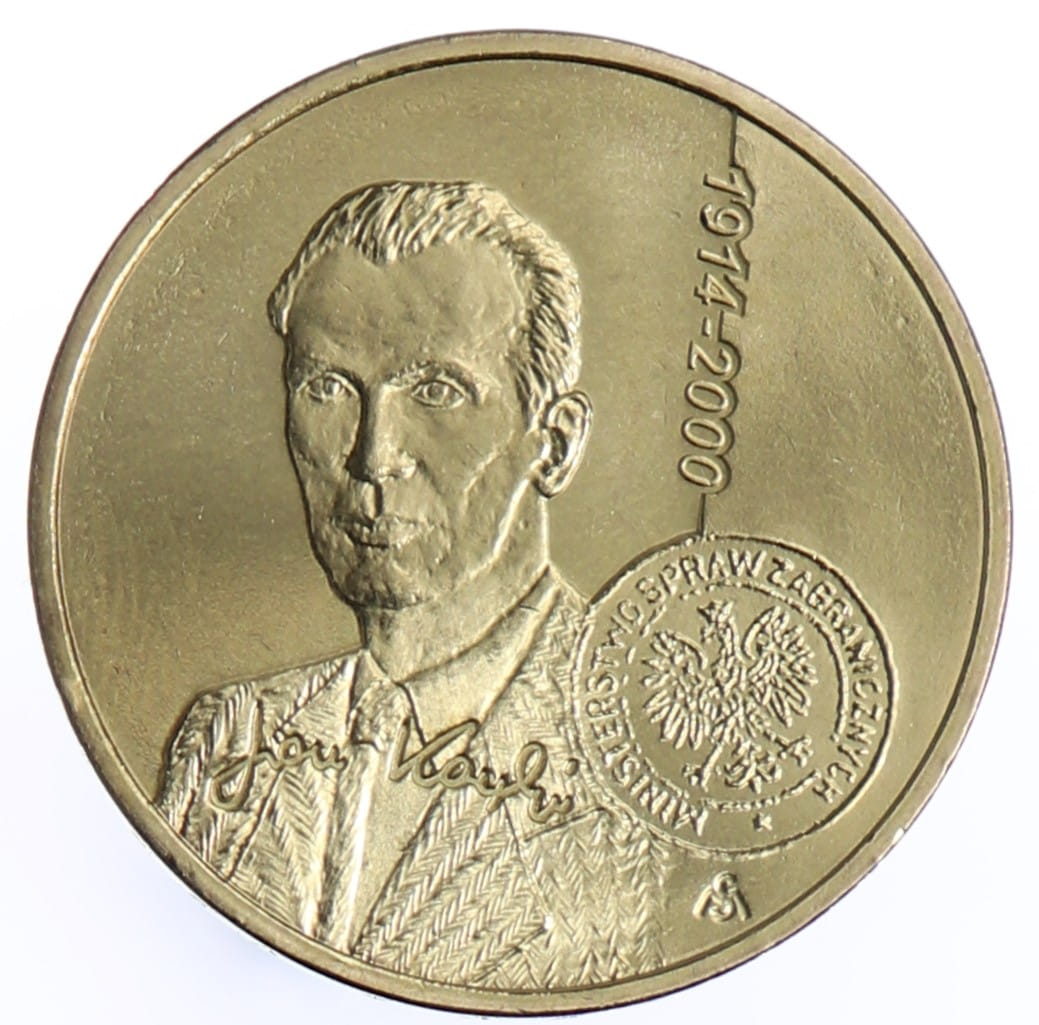 Moneta 2 zł Jan Karski - 2014 rok