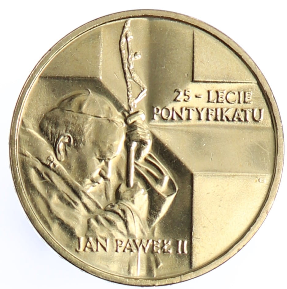 Moneta 2 zł Jan Paweł II - 25 lecie pontyfikatu - 2003 rok