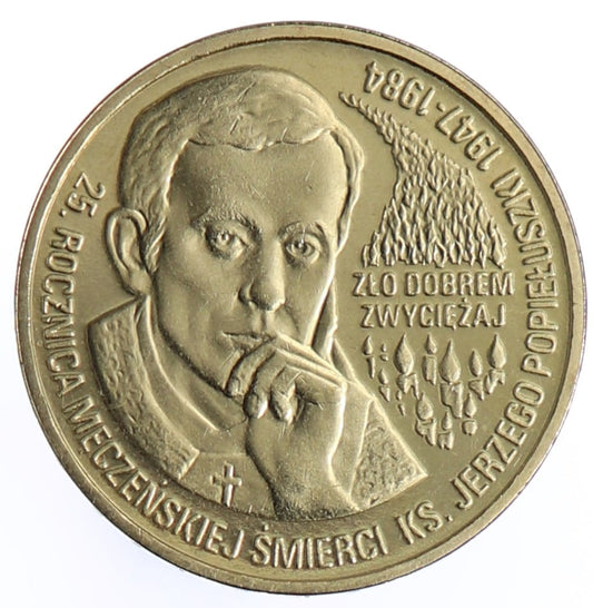 Moneta 2 zł Jerzy Popiełuszko - 2009 rok