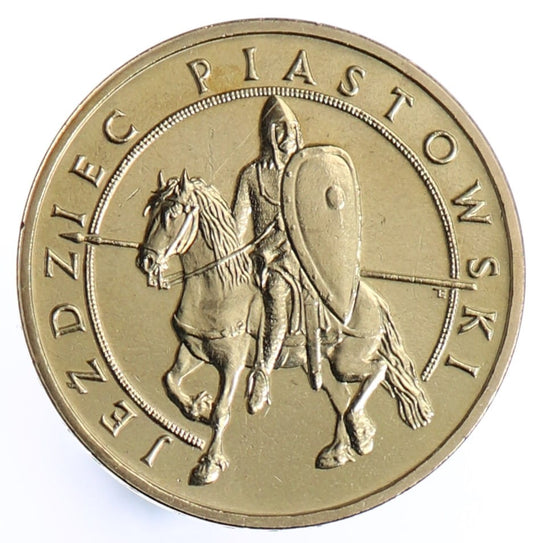 Moneta 2 zł Jeździec piastowski - 2006 rok
