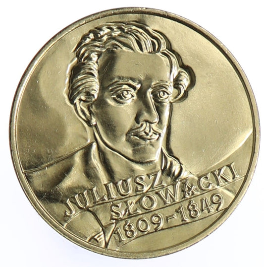 Moneta 2 zł Juliusz Słowacki - 1999 rok