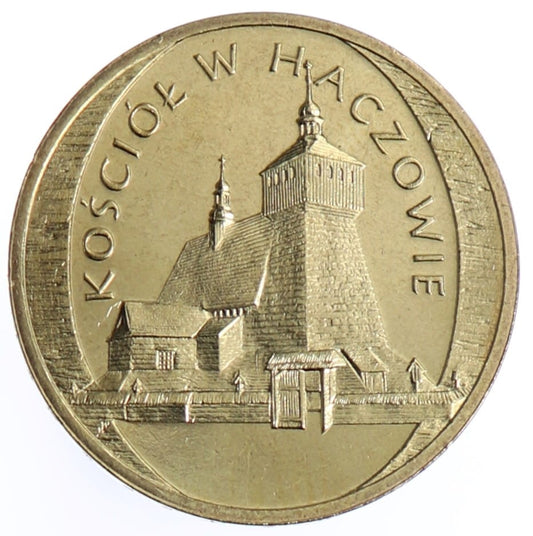 Moneta 2 zł Kościół w Haczowie - 2006 rok