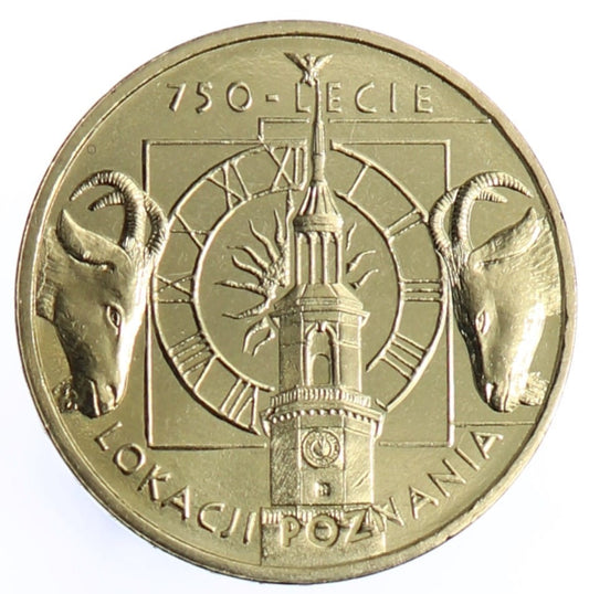 Moneta 2 zł Lokacja Poznania - 2003 rok