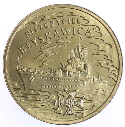 Moneta 2 zł Niszczyciel „Błyskawica” -  2012 rok