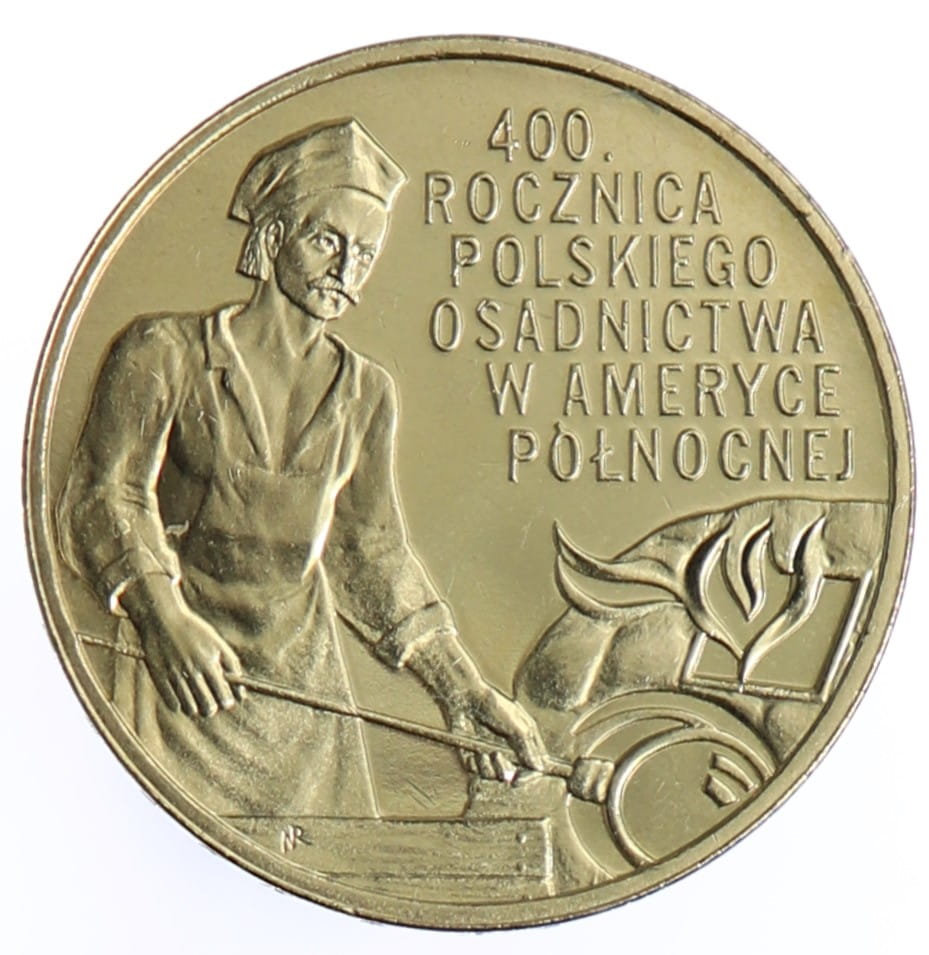 Moneta 2 zł Osadnictwo w Ameryce Północnej - 2008 rok