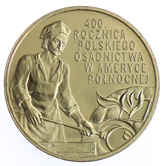Moneta 2 zł Osadnictwo w Ameryce Północnej - 2008 rok