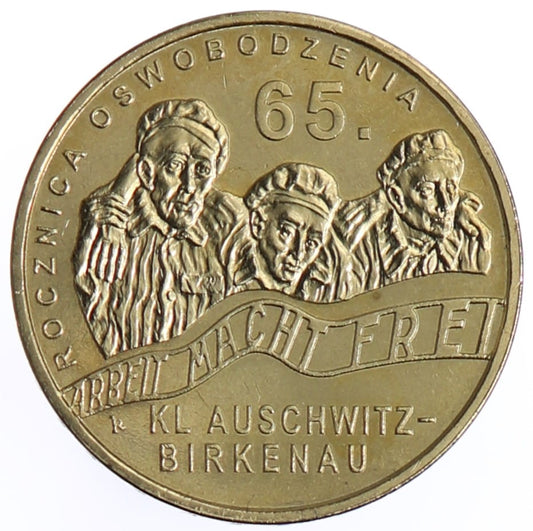 Moneta 2 zł Oswobodzenie Auschwitz-Birkenau - 2010 rok