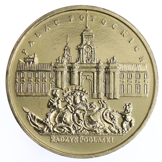 Moneta 2 zł Pałac Potockich w Radzyniu Podlaskim - 1999 rok