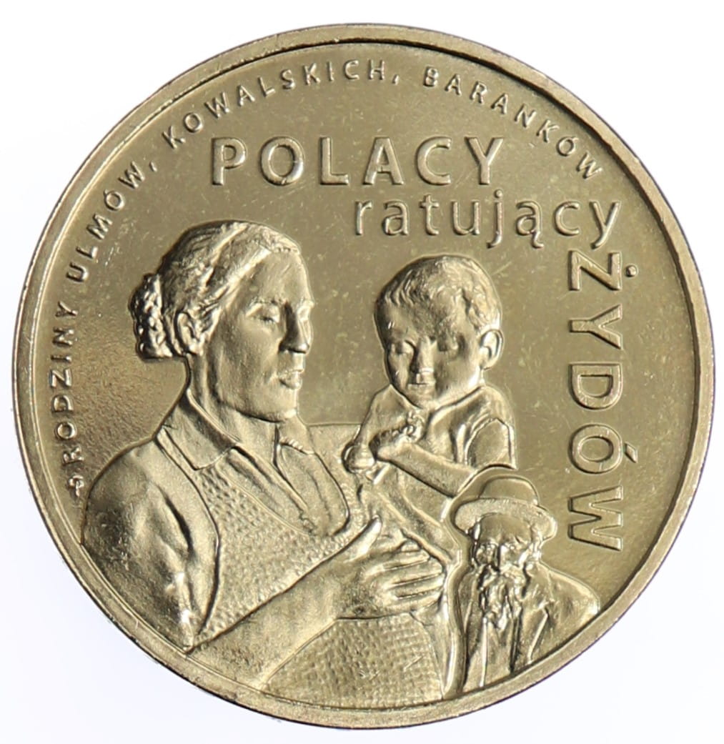 Moneta 2 zł Polacy ratujący Żydów - 2012 rok