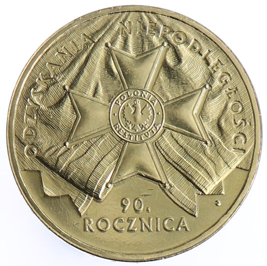 Moneta 2 zł Rocznica odzyskania niepodległości - 2008 rok