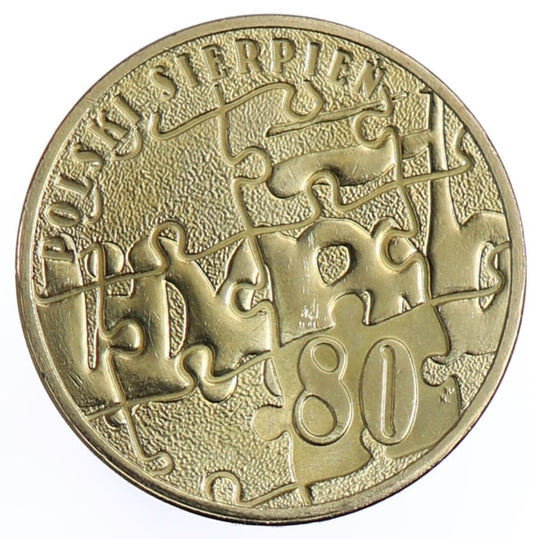 Moneta 2 zł Sierpień 1980 - 2010 rok