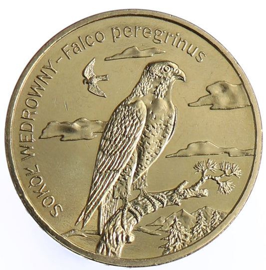 Moneta 2 zł Sokół wędrowny - 2008 rok