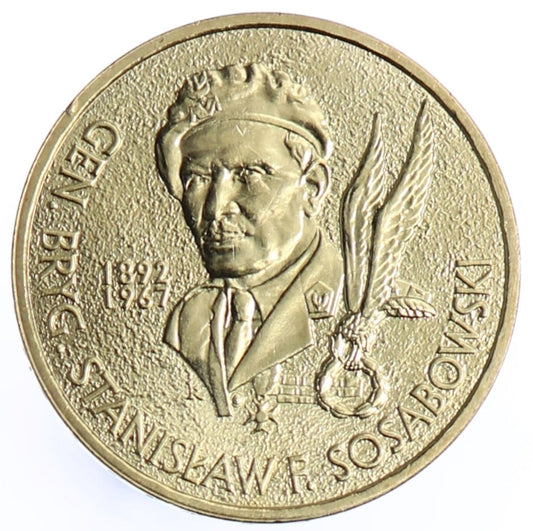 Moneta 2 zł Stanisław F. Sosabowski - 2004 rok