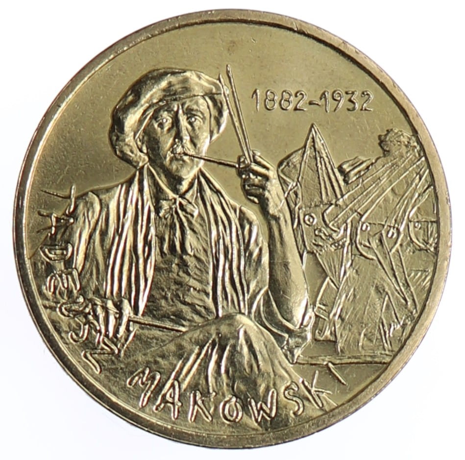 Moneta 2 zł Tadeusz Makowski - 2005 rok