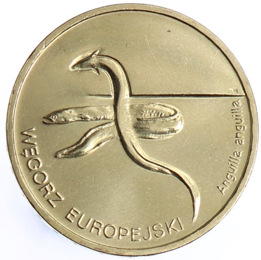 Moneta 2 zł Węgorz europejski - 2003 rok