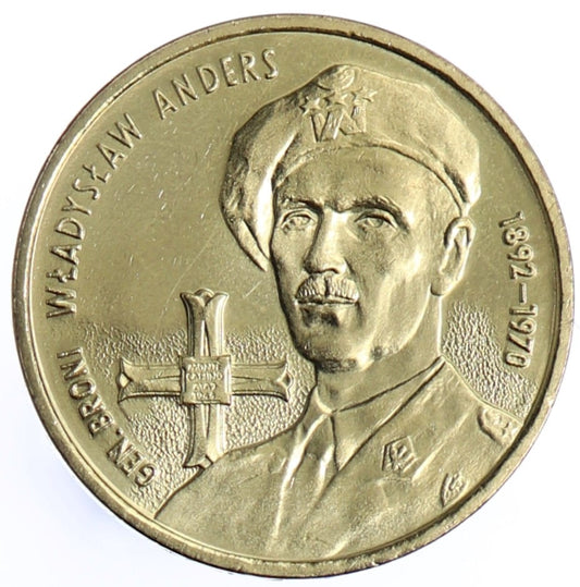 Moneta 2 zł Władysław Anders - 2002 rok