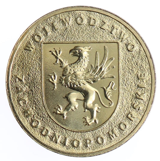 Moneta 2 zł Województwo Zachodniopomorskie - 2005 rok