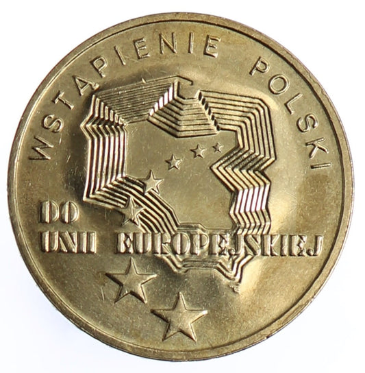 Moneta 2 zł Wstąpienie Polski do Unii Europejskiej - 2004 rok