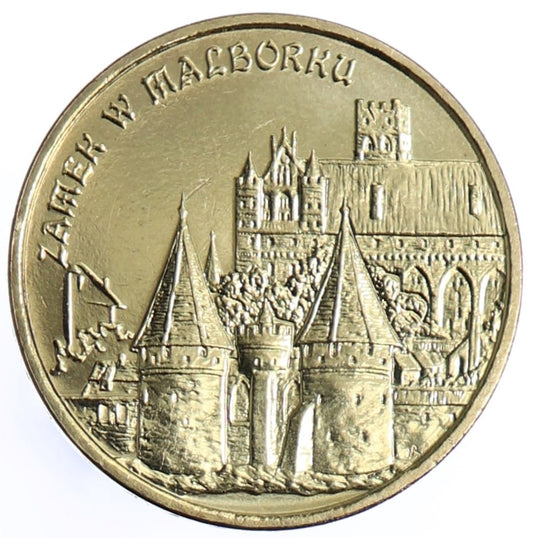 Moneta 2 zł Zamek w Malborku - 2002 rok