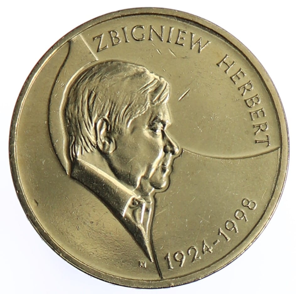 Moneta 2 zł Zbigniew Herbert - 2008 rok