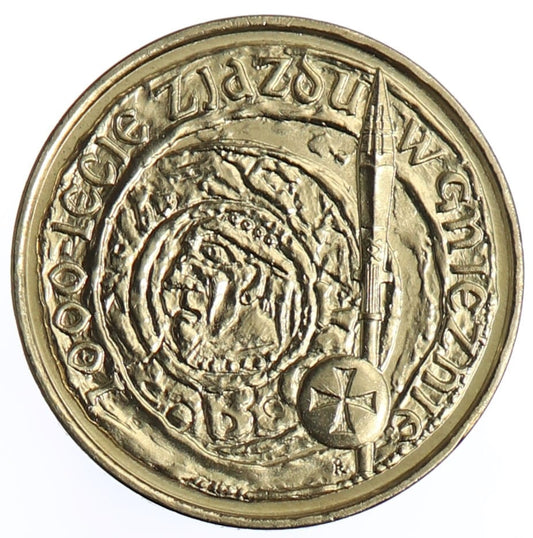 Moneta 2 zł Zjazd w Gnieźnie - 2000 rok