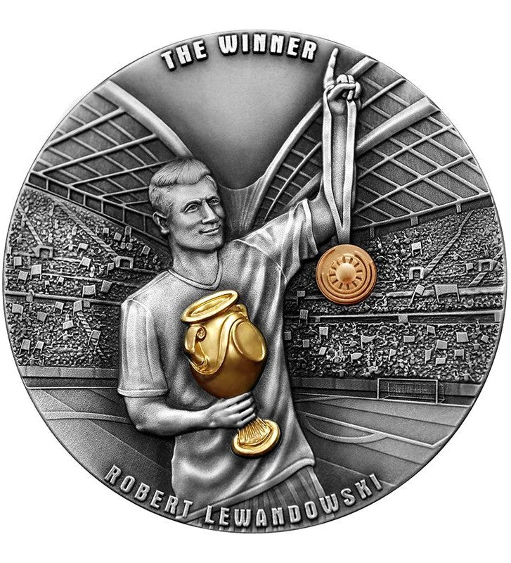 Moneta 5 dolarów - Zwycięzca - Robert Lewandowski
