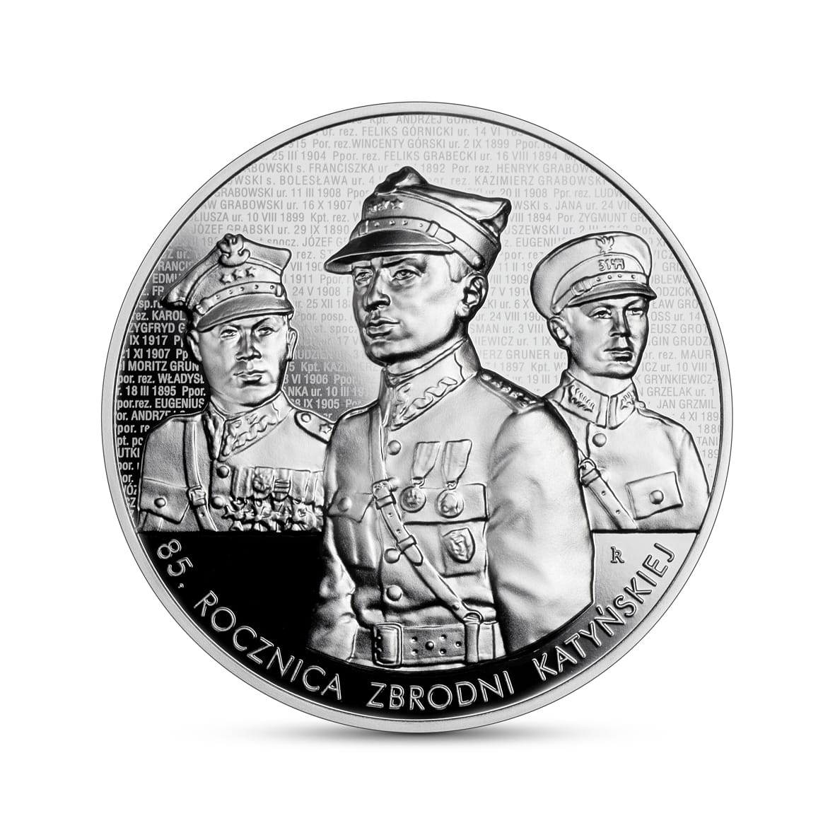 Moneta 50 zł - 85. rocznica zbrodni katyńskiej