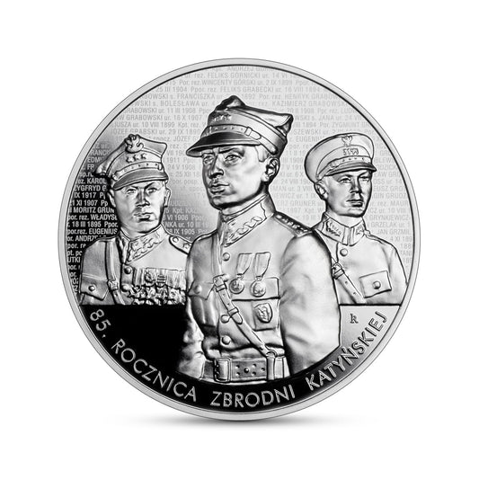 Moneta 50 zł - 85. rocznica zbrodni katyńskiej