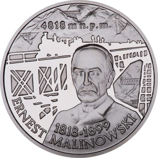 Moneta 10 zł Ernest Malinowski