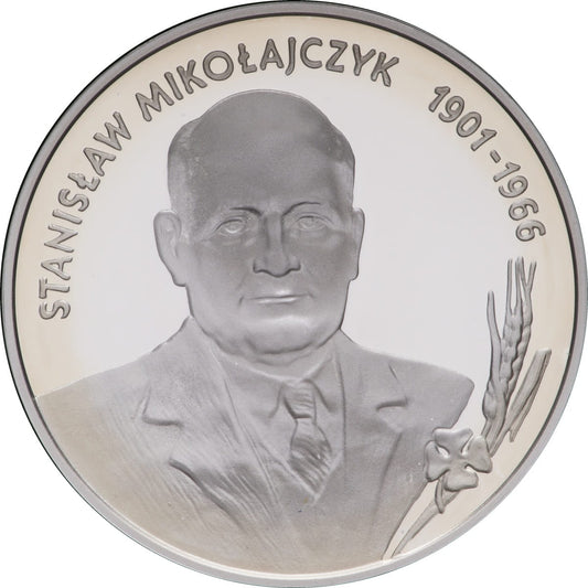 Moneta 10 zł Stanisław Mikołajczyk
