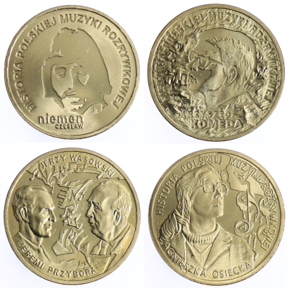 Seria monet 2 zł - Historia Polskiej Muzyki Rozrywkowej - 2009-2013 rok