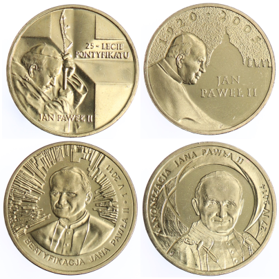 Seria monet 2 zł - Jan Paweł II - 2003-2014 rok