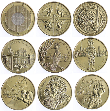 Komplet monet 2 zł - 2000 rok