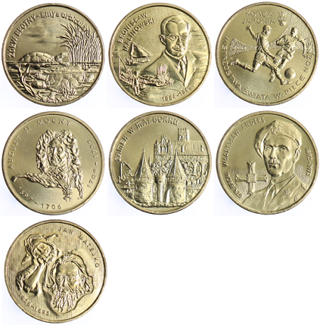 Komplet monet 2 zł - 2002 rok