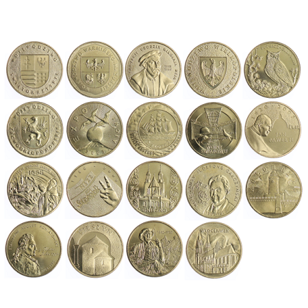 Komplet monet 2 zł - 2005 rok