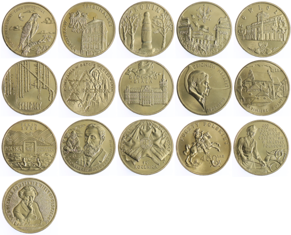 Komplet monet 2 zł - 2008 rok