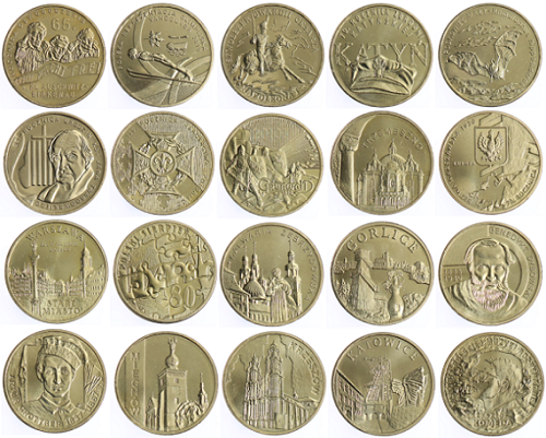 Komplet monet 2 zł - 2010 rok