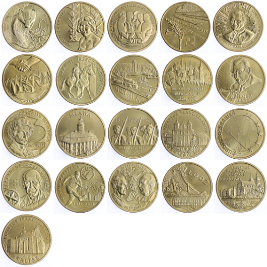 Komplet monet 2 zł - 2011 rok