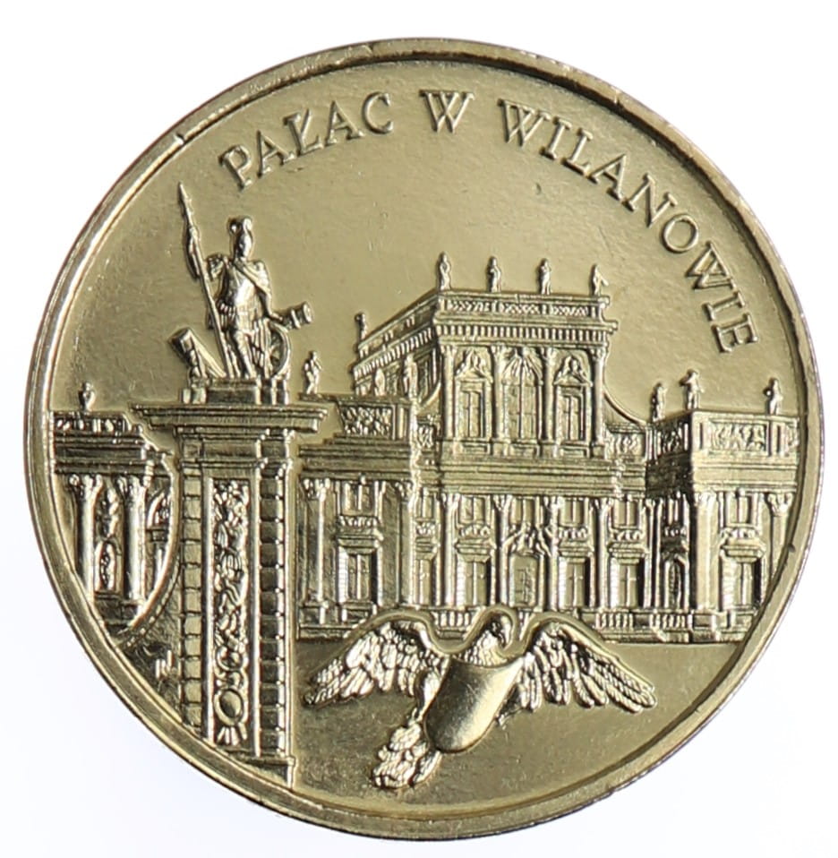 Moneta 2 zł Pałac w Wilanowie - 2000 rok