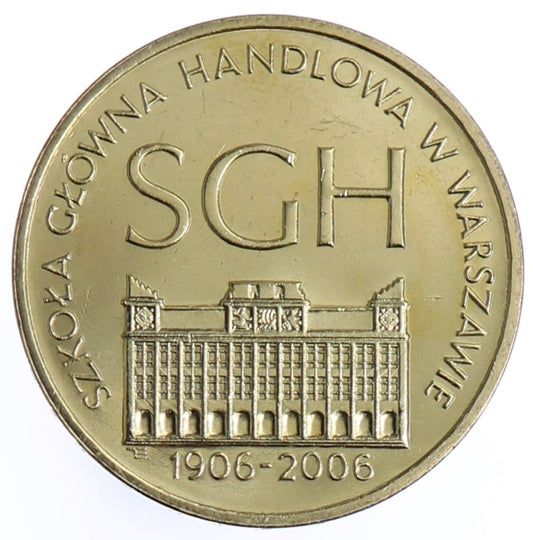 Moneta 2 zł SGH w Warszawie - 2006 rok